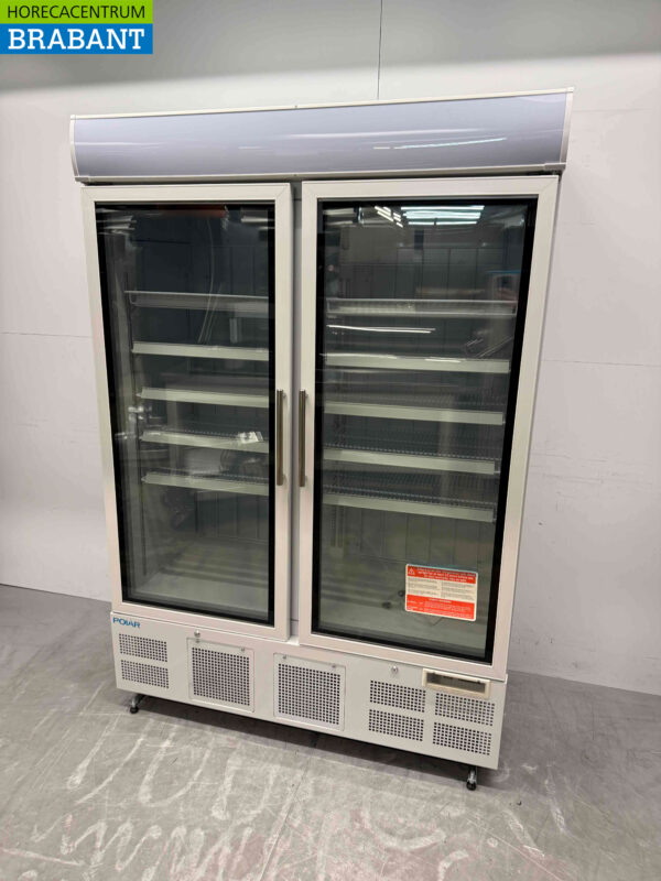 Polar GH507 Congélateur à double porte en verre Congélateur 920 litres 230V Horeca