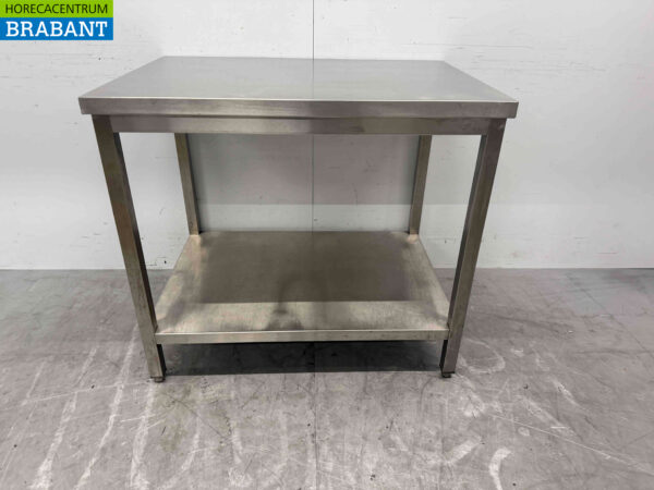 Table de travail en acier inoxydable 100 x 70 x 89 cm Horeca