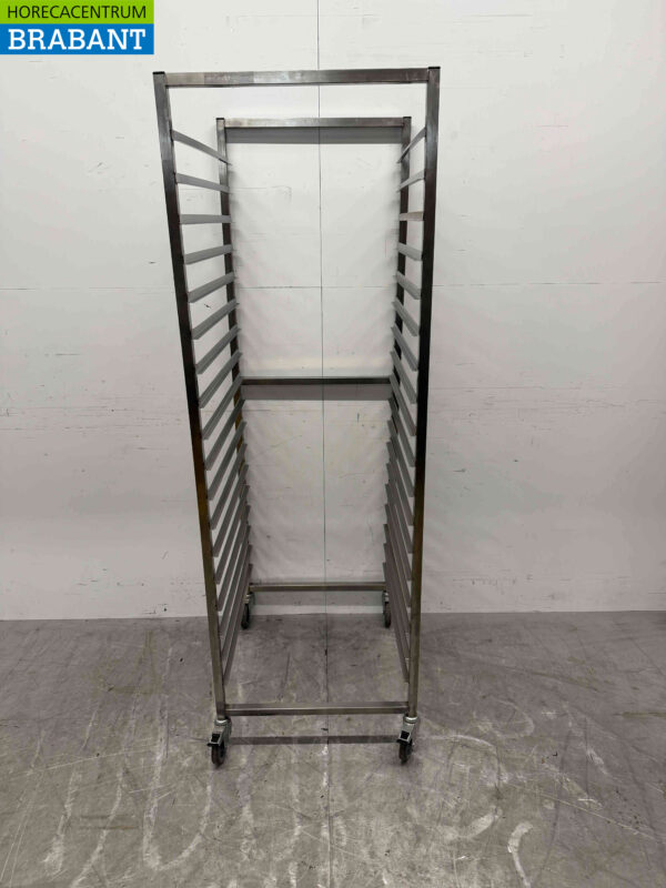 Chariot à plateaux en acier inoxydable 18 x 2/1 GN Catering