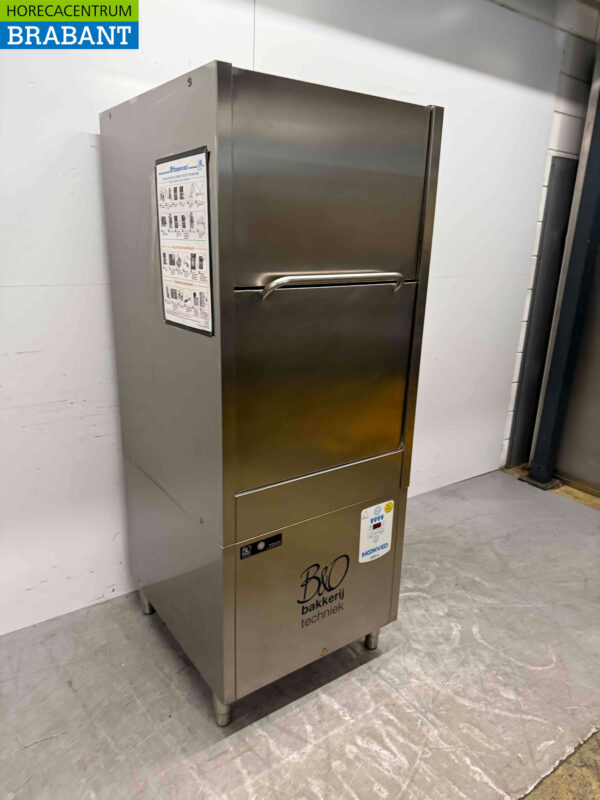 Acier inoxydable Hoonved EDI4 Lave-outils Lave-vaisselle Lave-paniers 400V Horeca – Image 2