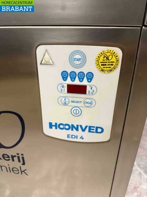 Acier inoxydable Hoonved EDI4 Lave-outils Lave-vaisselle Lave-paniers 400V Horeca – Image 4