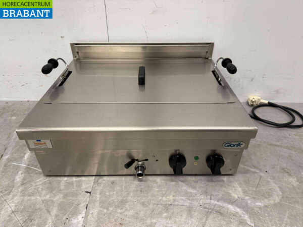 Acier inoxydable Giorik FP18S Friteuse de poisson Friteuse de brioches à l'huile Friteuse 18 litres 400V Horeca