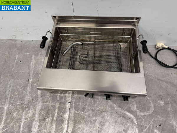 Acier inoxydable Giorik FP18S Friteuse de poisson Friteuse de brioches à l'huile Friteuse 18 litres 400V Horeca – Image 5