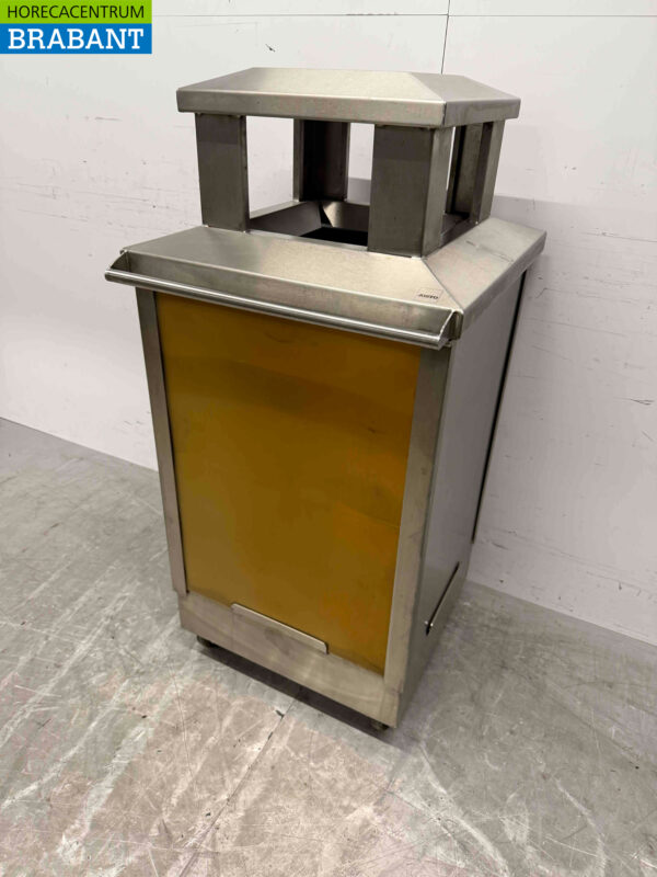 Acier inoxydable Josto Outdoor Waste Bin Holder Poubelle 57 cm Restauration – Image 6