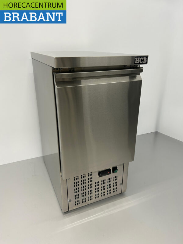 HCB inox Etabli réfrigéré 1 porte 1/1 GN 43,5 cm 230V Horeca – Image 2