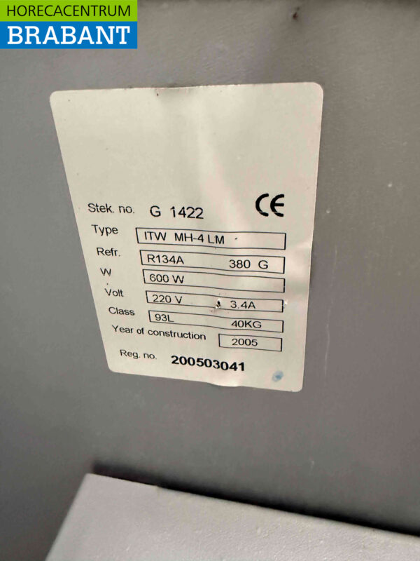 Gamko Refroidisseur de bière Refroidisseur de bain d'eau Refroidisseur rapide 230V Horeca – Image 4