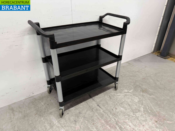 HCB Chariot de service en plastique 3 étages 102 cm Horeca – Image 2
