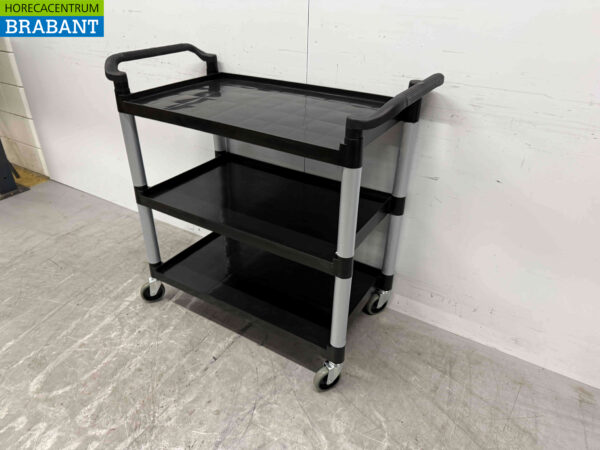 HCB Chariot de service en plastique 3 étages 102 cm Horeca – Image 3
