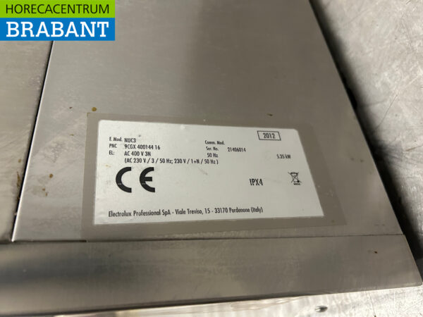 Lave-vaisselle Zanussi NUC3 en acier inoxydable Chargement frontal 400V Horeca – Image 6