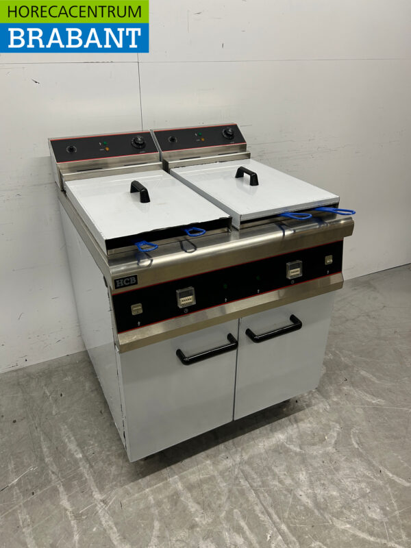 Friteuse double en acier inoxydable Friteuse 2 x 30 litres 2 x 10 kW 400V Horeca – Image 3