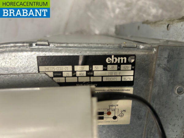 Moteur d'extraction EBM Slaghouse 2975 m3 230V Horeca – Image 4