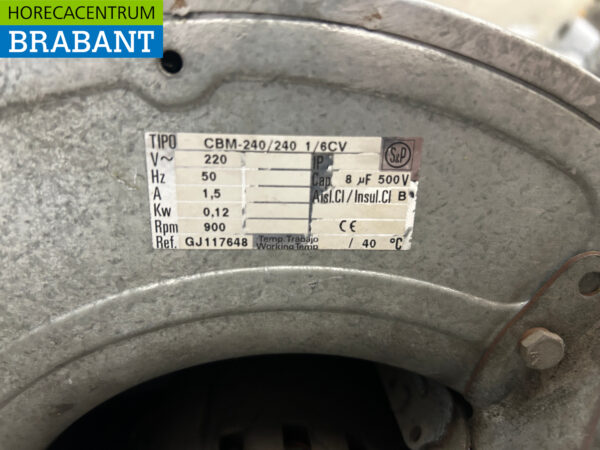 CBM Moteur d'extraction Slaghouse 2900 m3 230V Horeca – Image 5