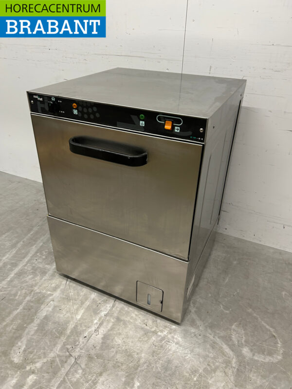 Lave-vaisselle Restomat en acier inoxydable Chargement frontal 400V Horeca – Image 2
