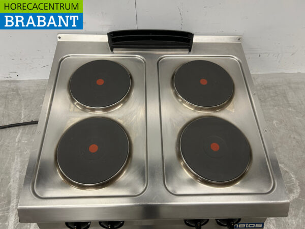 Plaque de cuisson électrique Metos 4 feux en acier inoxydable 80 cm 400V Horeca – Image 4
