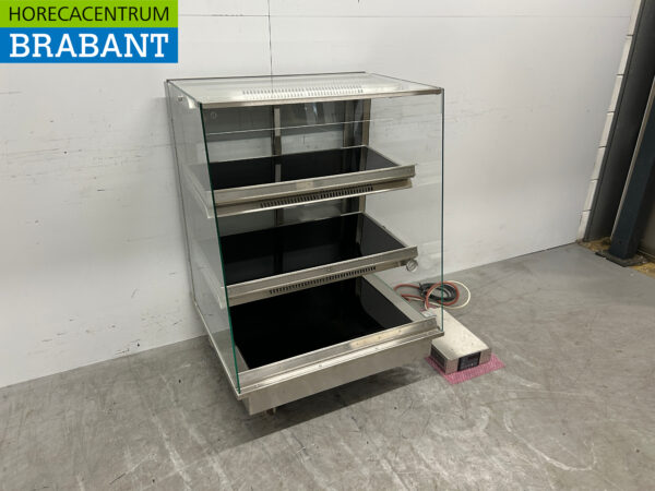 Vitrine chauffante Ubert en acier inoxydable 80 cm 230V Horeca – Image 2