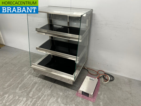 Vitrine chauffante Ubert en acier inoxydable 80 cm 230V Horeca – Image 3