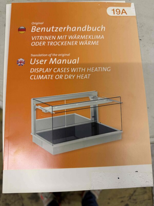 Vitrine à chaleur infrarouge Ubert en acier inoxydable Vitrine à chaleur 80 cm 230V Horeca – Image 9