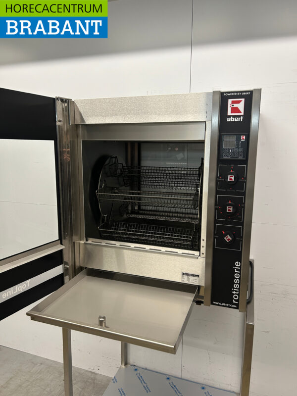 Gril à poulet Ubert RT-403 en acier inoxydable 5 paniers 400V Restauration – Image 6