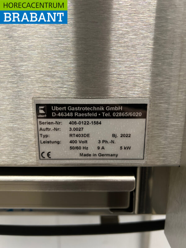 Gril à poulet Ubert RT-403 en acier inoxydable 5 paniers 400V Restauration – Image 7