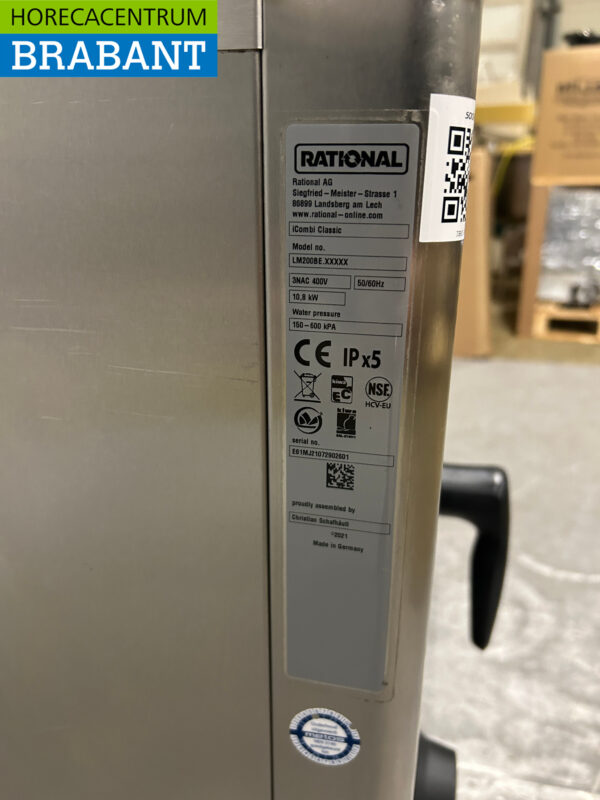 Rational iCombi Classic 6-1/1E Combisteamer Four à vapeur 400V Horeca en acier inoxydable – Image 8