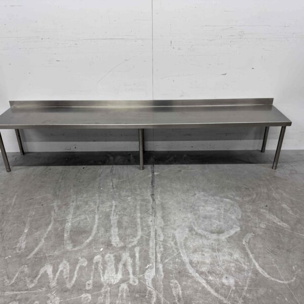 Pont d'étagère en acier inoxydable 200 x 35 x 39 cm Restauration