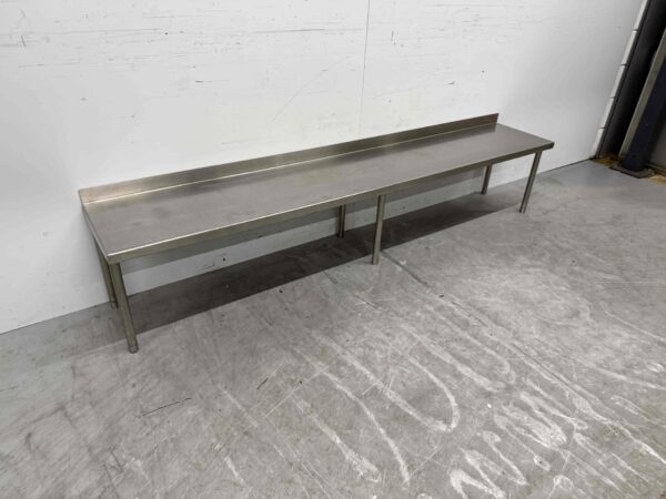 Pont d'étagère en acier inoxydable 200 x 35 x 39 cm Restauration – Image 2