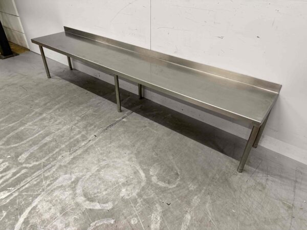 Pont d'étagère en acier inoxydable 200 x 35 x 39 cm Restauration – Image 3