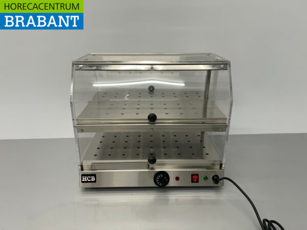 HCB acier inoxydable Vitrine chaude 4 volets 50 cm 230V Horeca