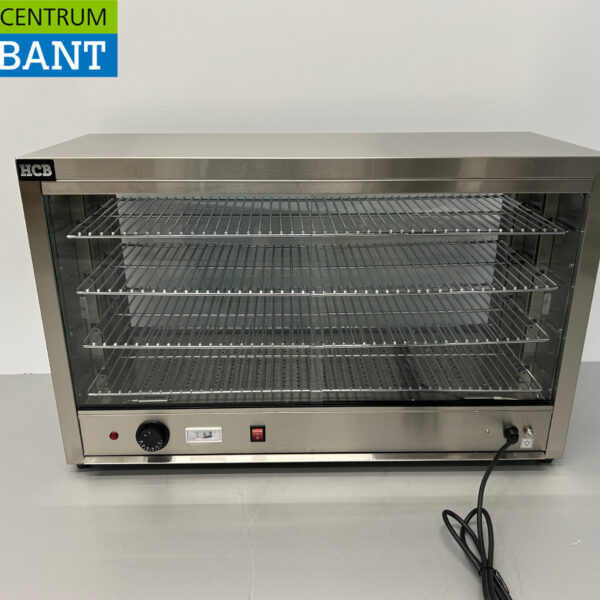 Vitrine chauffante en acier inoxydable 85 cm 230V Horeca