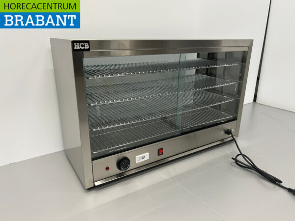 Vitrine chauffante en acier inoxydable 85 cm 230V Horeca – Image 2