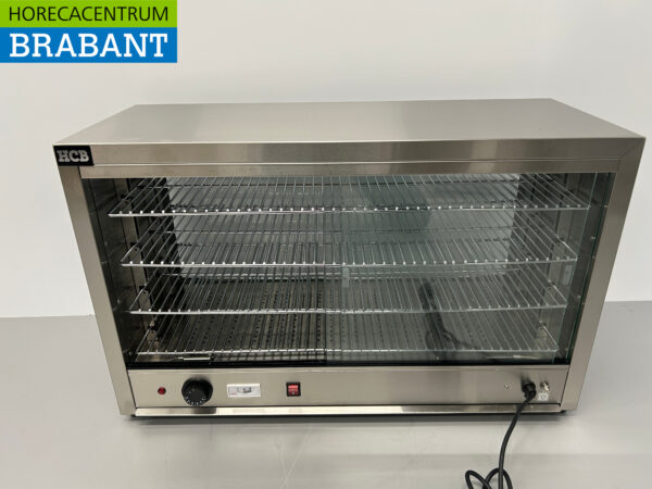 Vitrine chauffante en acier inoxydable 85 cm 230V Horeca – Image 4