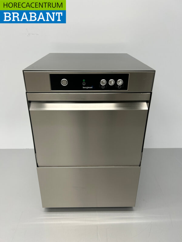 Rinceuse à verre Asber ECO 40 en acier inoxydable avec pompe de vidange 230V Horeca