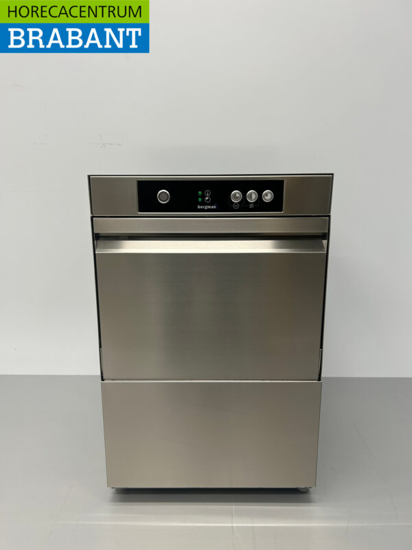 Lave-verre Asber 40 en acier inoxydable Lave-verre avec adoucisseur d'eau et pompe de vidange 230V Horeca