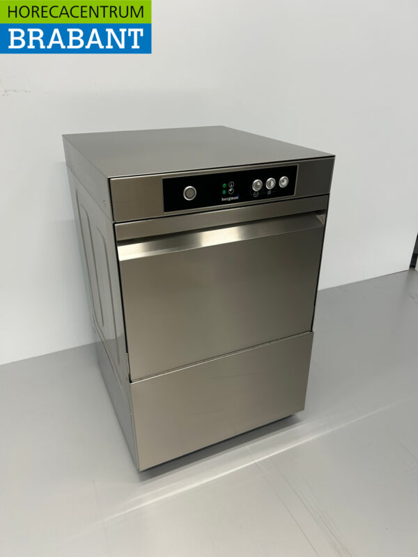 Lave-verre Asber 40 en acier inoxydable Lave-verre avec adoucisseur d'eau et pompe de vidange 230V Horeca – Image 3