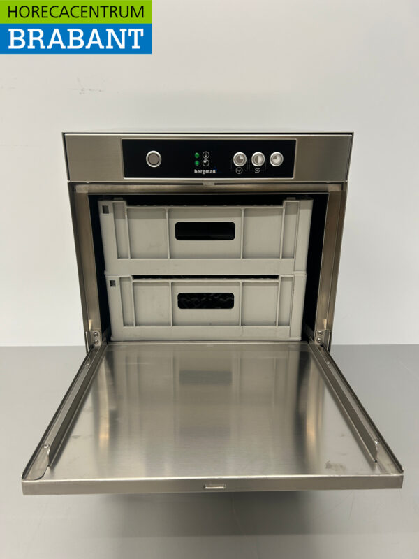 Lave-verre Asber 40 en acier inoxydable Lave-verre avec adoucisseur d'eau et pompe de vidange 230V Horeca – Image 4
