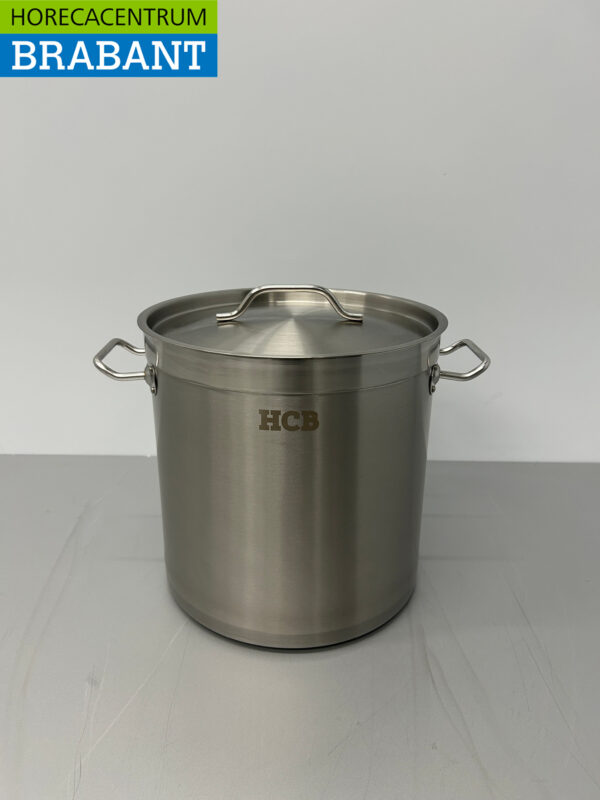 Acier inoxydable HCB Poêle à soupe Poêle de cuisson Induction 28,5 x 29 cm 17 litres Restauration