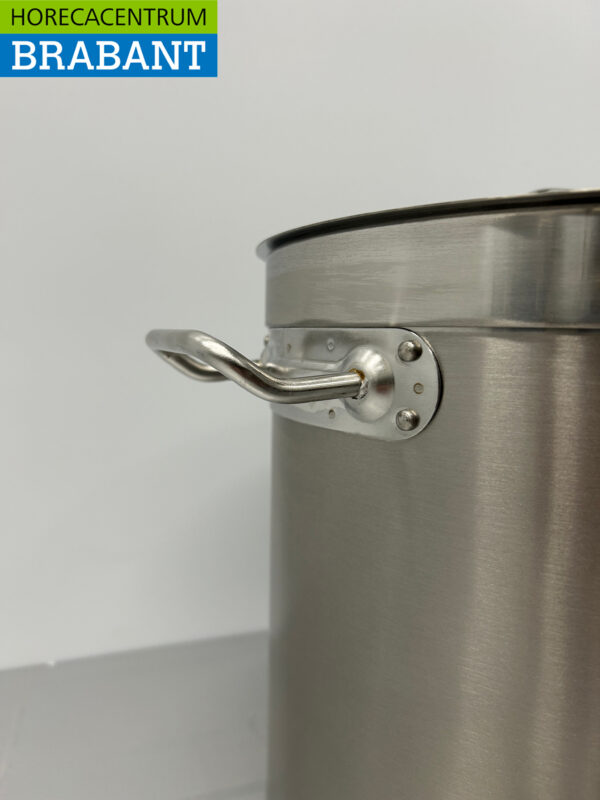 Acier inoxydable HCB Poêle à soupe Poêle de cuisson Induction 28,5 x 29 cm 17 litres Restauration – Image 4
