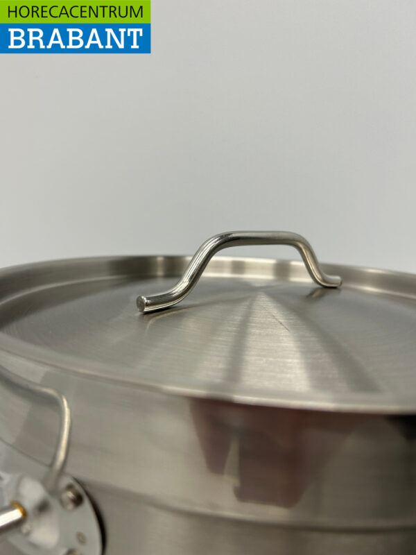 Acier inoxydable HCB Poêle à soupe Poêle de cuisson Induction 28,5 x 29 cm 17 litres Restauration – Image 5