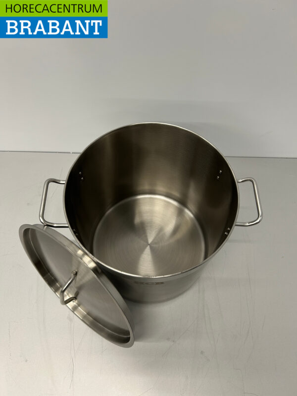 Acier inoxydable HCB Poêle à soupe Poêle de cuisson Induction 28,5 x 29 cm 17 litres Restauration – Image 8
