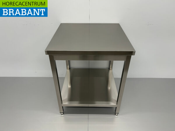 HCB Table de travail en acier inoxydable Basic-line 70 x 70 x 85 cm Restauration