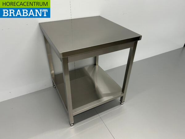 HCB Table de travail en acier inoxydable Basic-line 70 x 70 x 85 cm Restauration – Image 2