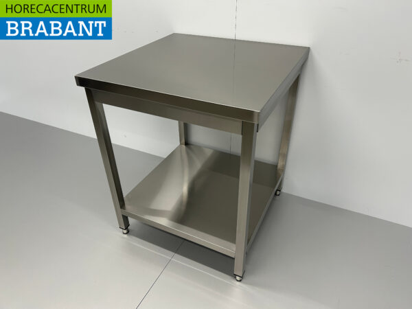 HCB Table de travail en acier inoxydable Basic-line 70 x 70 x 85 cm Restauration – Image 3
