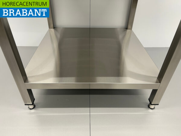 HCB Table de travail en acier inoxydable Basic-line 70 x 70 x 85 cm Restauration – Image 5