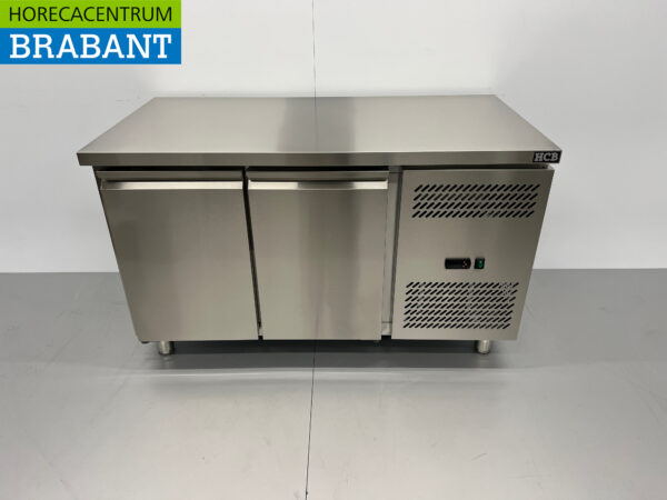 HCB inox Etabli de congélation 2 portes 1/1 gastronorm 136 cm Restauration