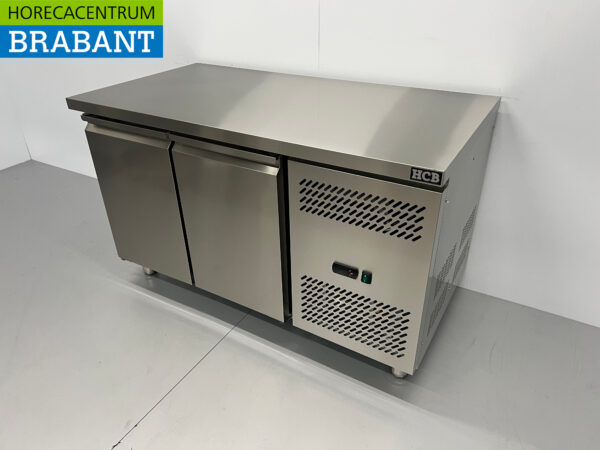 HCB inox Etabli de congélation 2 portes 1/1 gastronorm 136 cm Restauration – Image 2