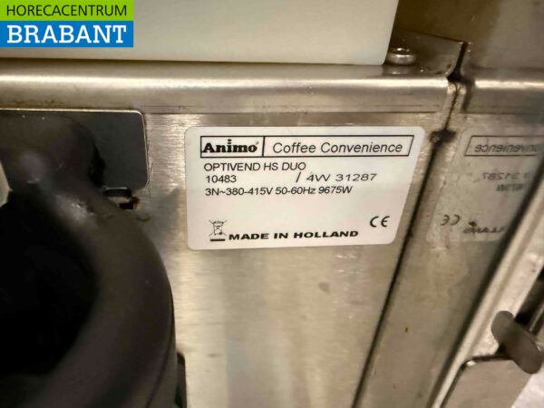 Animo Optivend HS Duo Machine à café 400V Horeca – Image 5