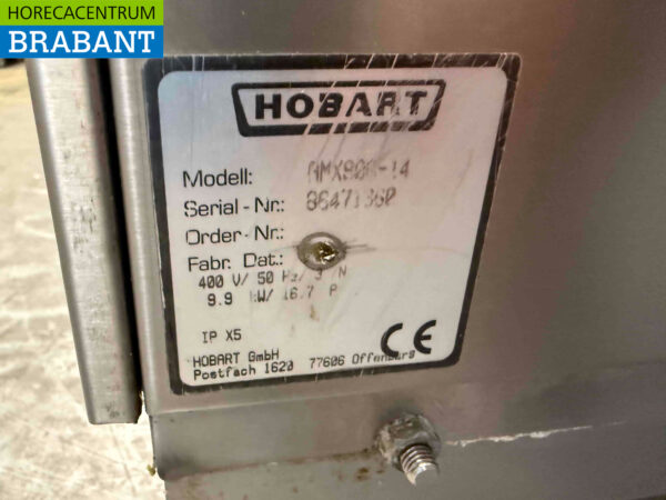 Lave-vaisselle à tiroir Hobart en acier inoxydable 400V Horeca – Image 6