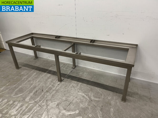 Base en acier inoxydable 190 x 57,5 x 53 cm Restauration – Image 2