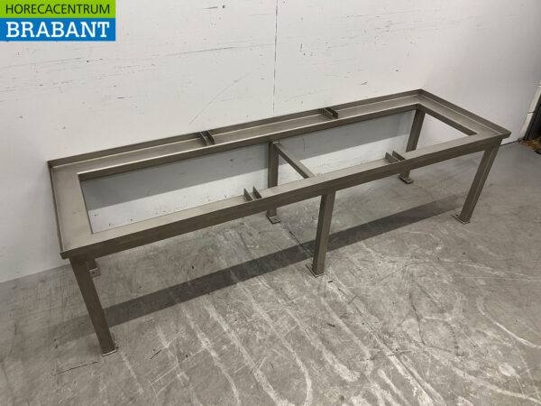 Base en acier inoxydable 190 x 57,5 x 53 cm Restauration – Image 3