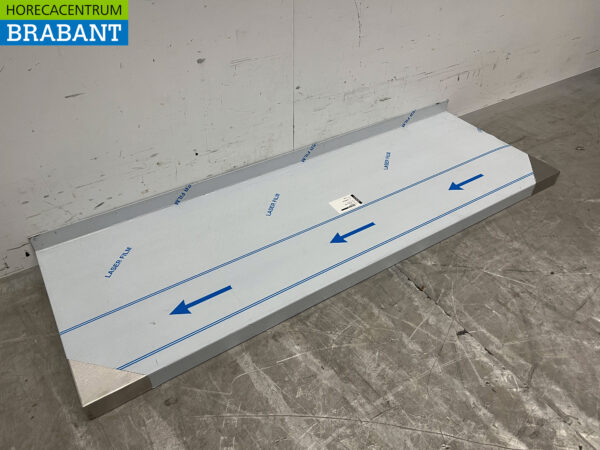 Etagère murale en acier inoxydable 130 x 50 cm Horeca – Image 3